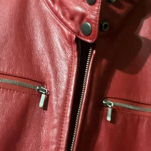 Vintage Tyler Bose red leather jacket NEVER WORN!